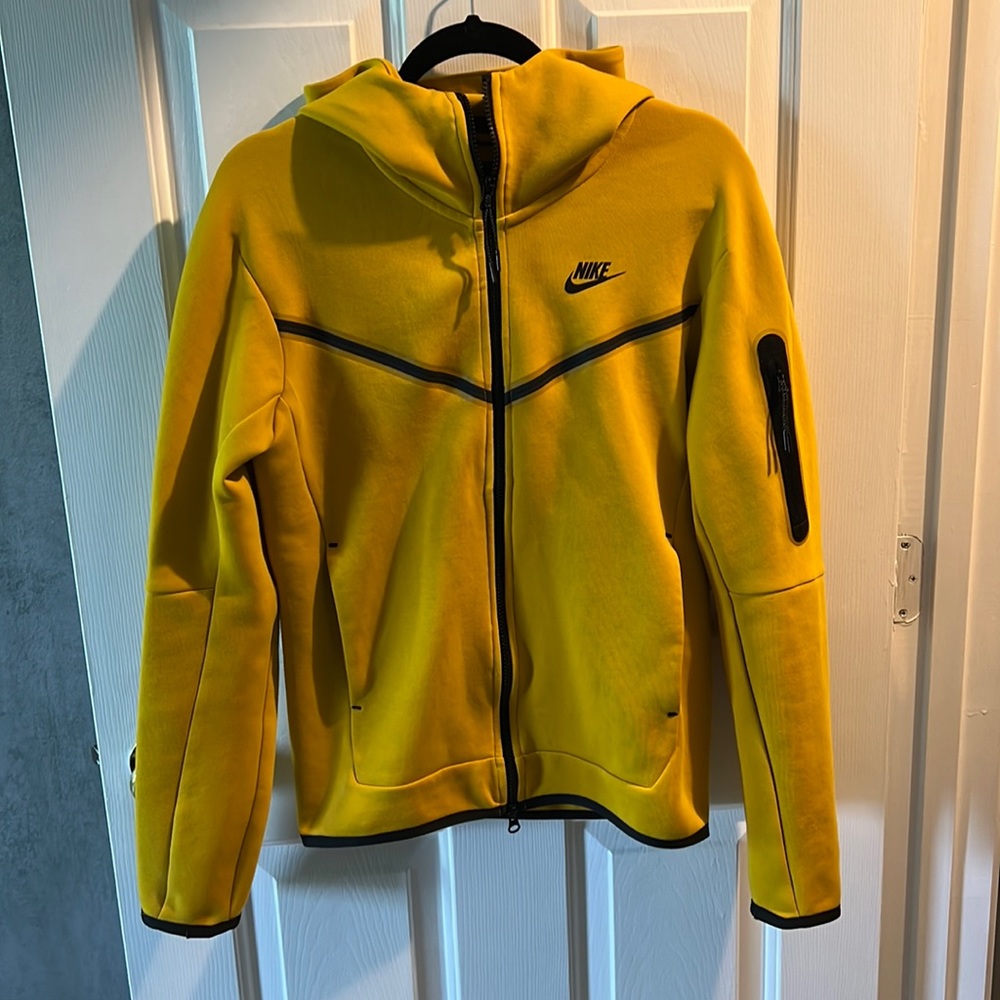 Yellow Nike Tech Fleece Hoodie
